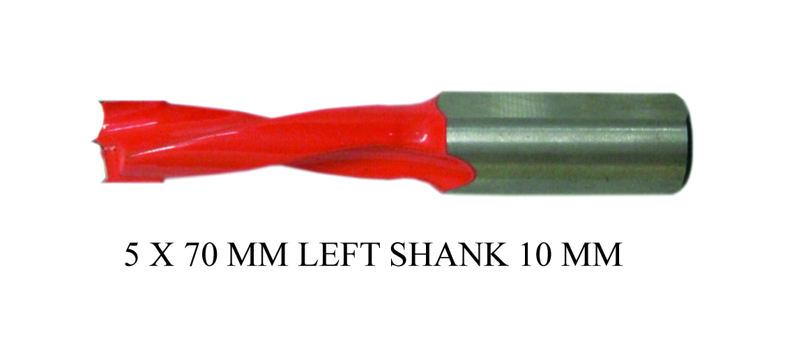 ALPHA CUT DOWEL DRILL BIT BP 5 X 70MM LEFT