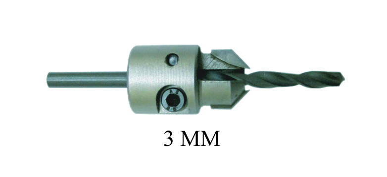 CSK CUTTER WITH DRILL BIT 3MM