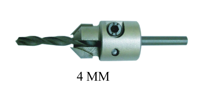 CSK CUTTER WITH DRILL BIT 4MM