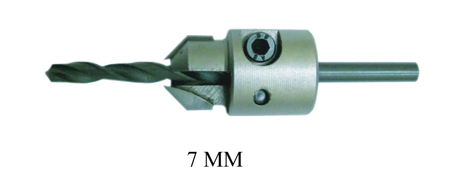 CSK CUTTER WITH DRILL BIT 7MM