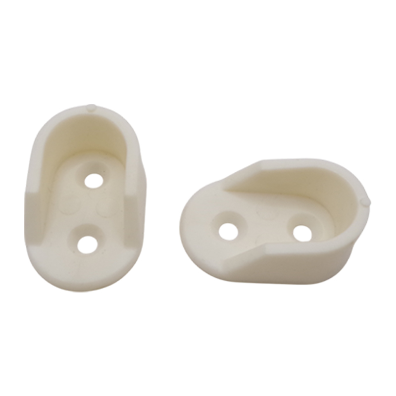 PVC PIPE BRACKET OVAL SHAPE WHITE