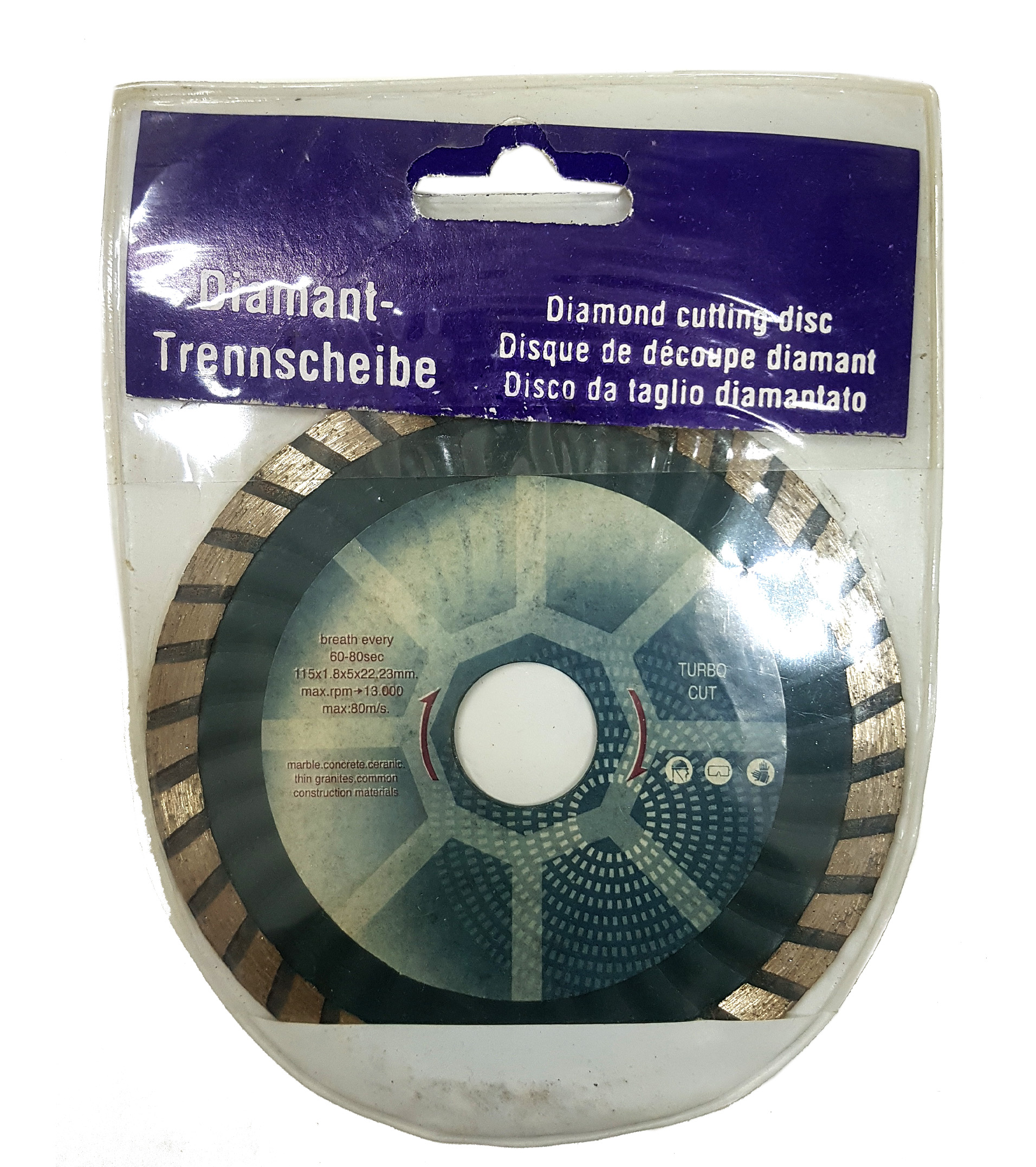 TURBO DIAMOND BLADE 115MM 4-1/2 Inch