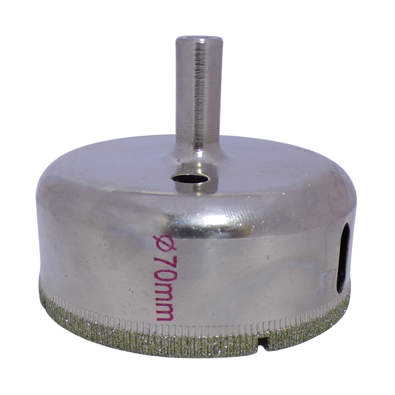 STRIKE GLASS HOLESAW 70MM