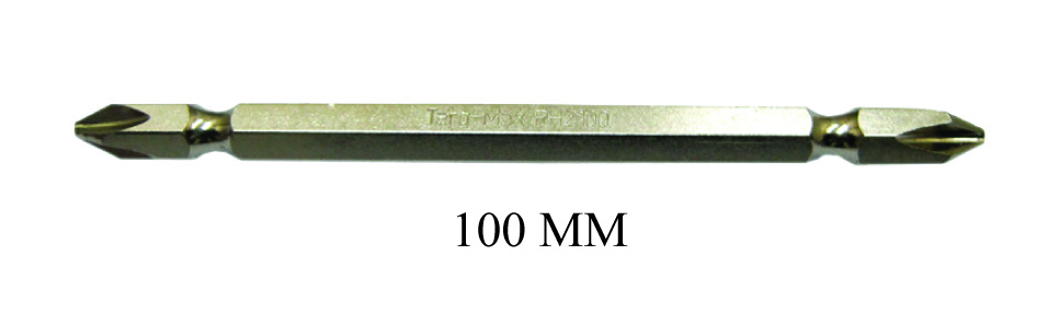 TARQ-MAX SCREW BIT CHROME 100MM PH2-PH2 IA02
