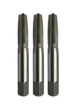 CARBON STEEL THREADING TAPS  SET OF 3PCS  IN PLASTIC BOX 06MM