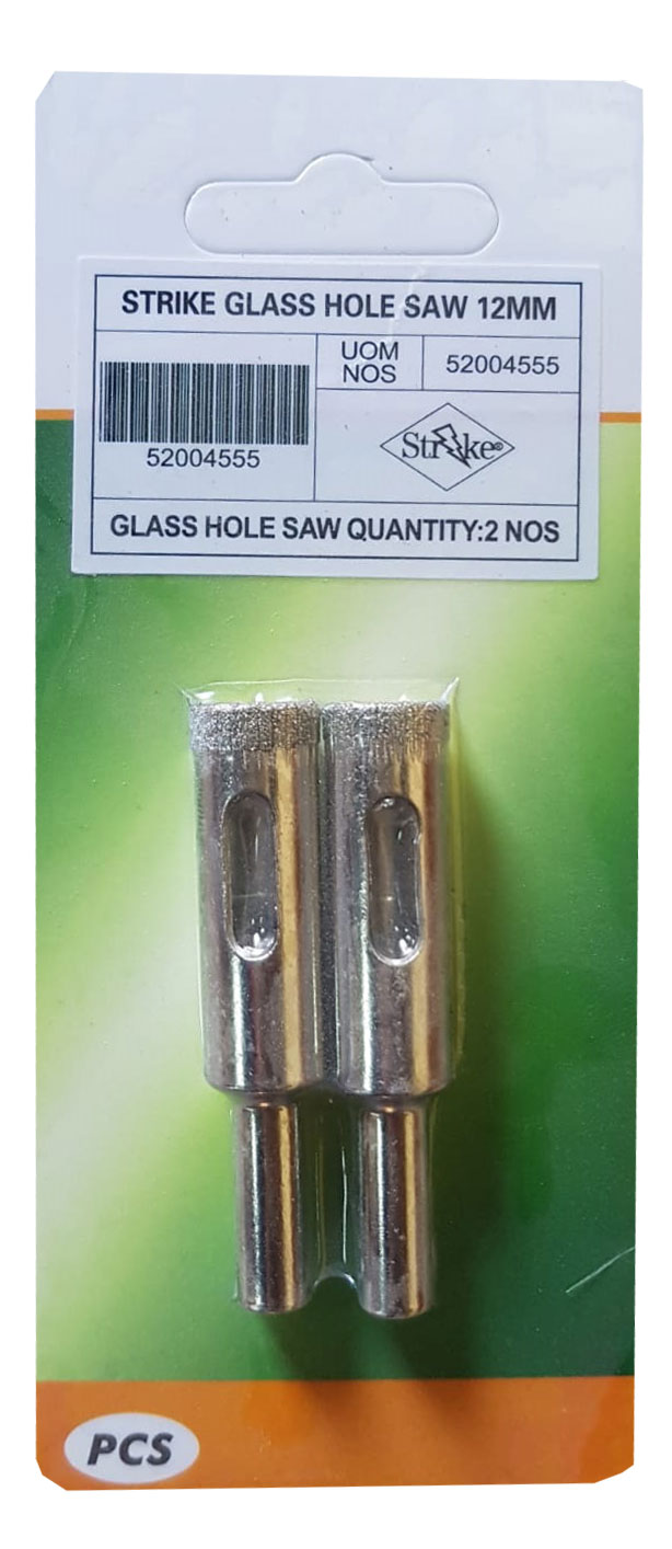 STRIKE GLASS HOLESAW 12MM