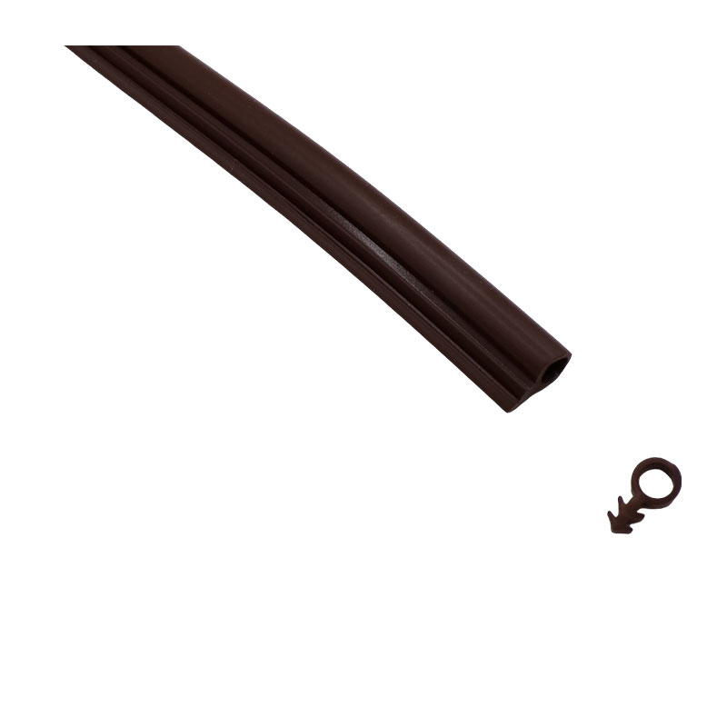 PVC SOFT DOOR SEAL ROUND BROWN 6MM 100MTR