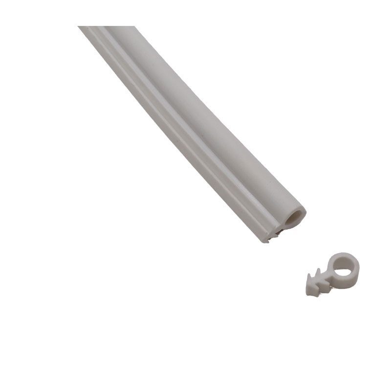 PVC SOFT DOOR SEAL ROUND WHITE 6MM 100MTR