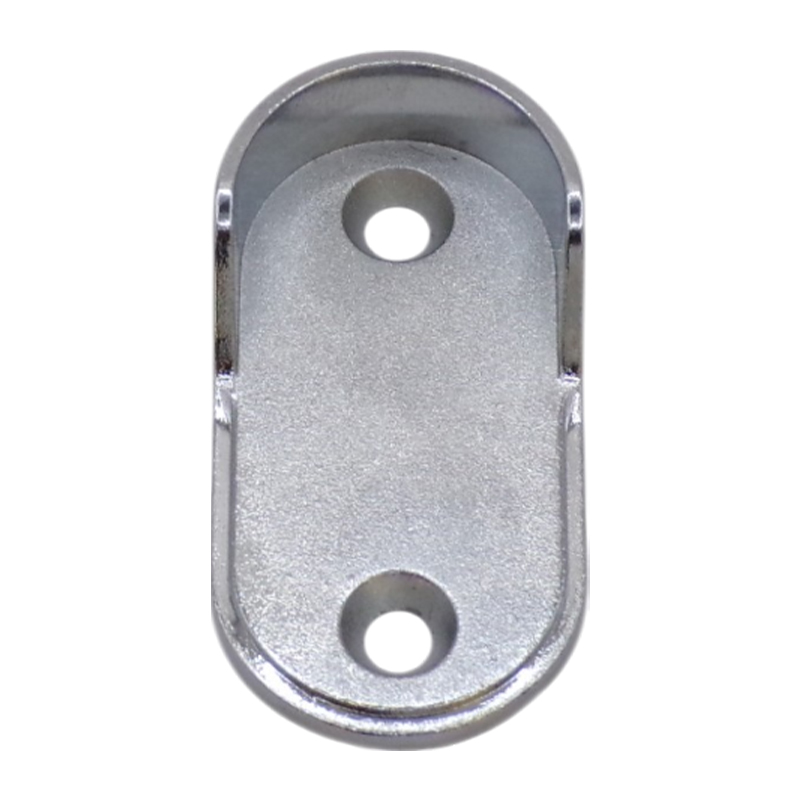 OVAL PIPE BRACKET NICKEL BIG