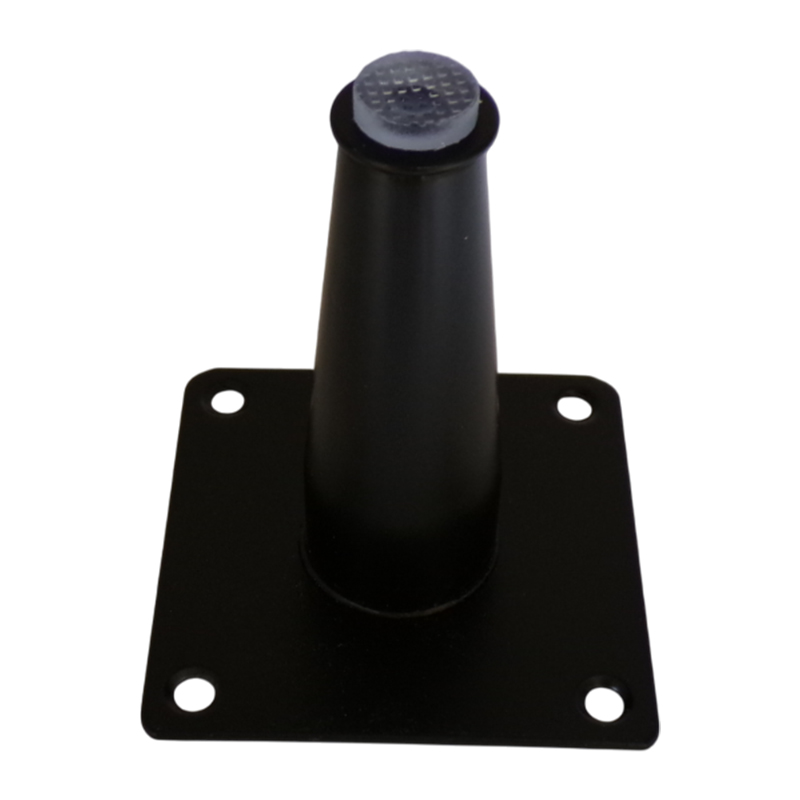 TUBULAR SOFA LEG STRAIGHT BLACK 120MM
