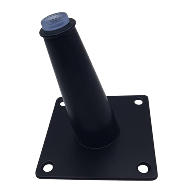 TUBULAR SOFA LEG INCLINED BLACK 120MM