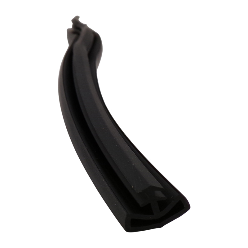 PVC SOFT DOOR SEAL PENTAGONAL BLACK 10MM 100MTR