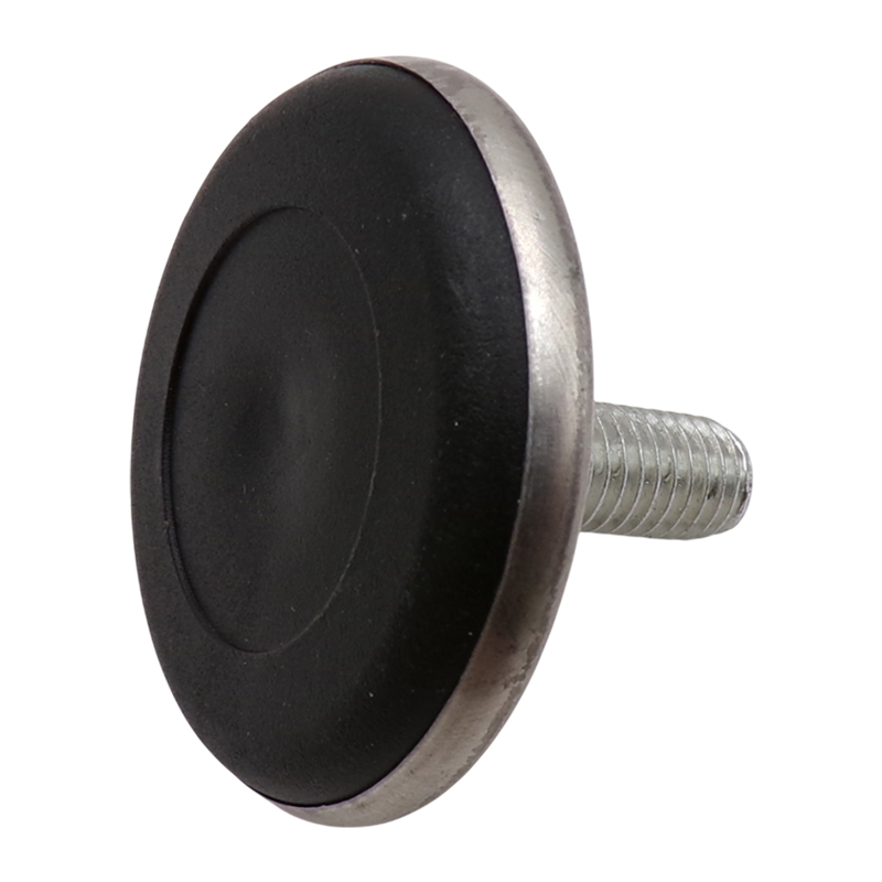 FEET REGULATOR CHROME BLACK M08X20MM